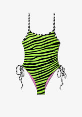 D.franklin Feroe One-Piece Zebra Lime
