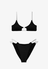 D.franklin Feroe Top + Feroe Bottom Bikini Black