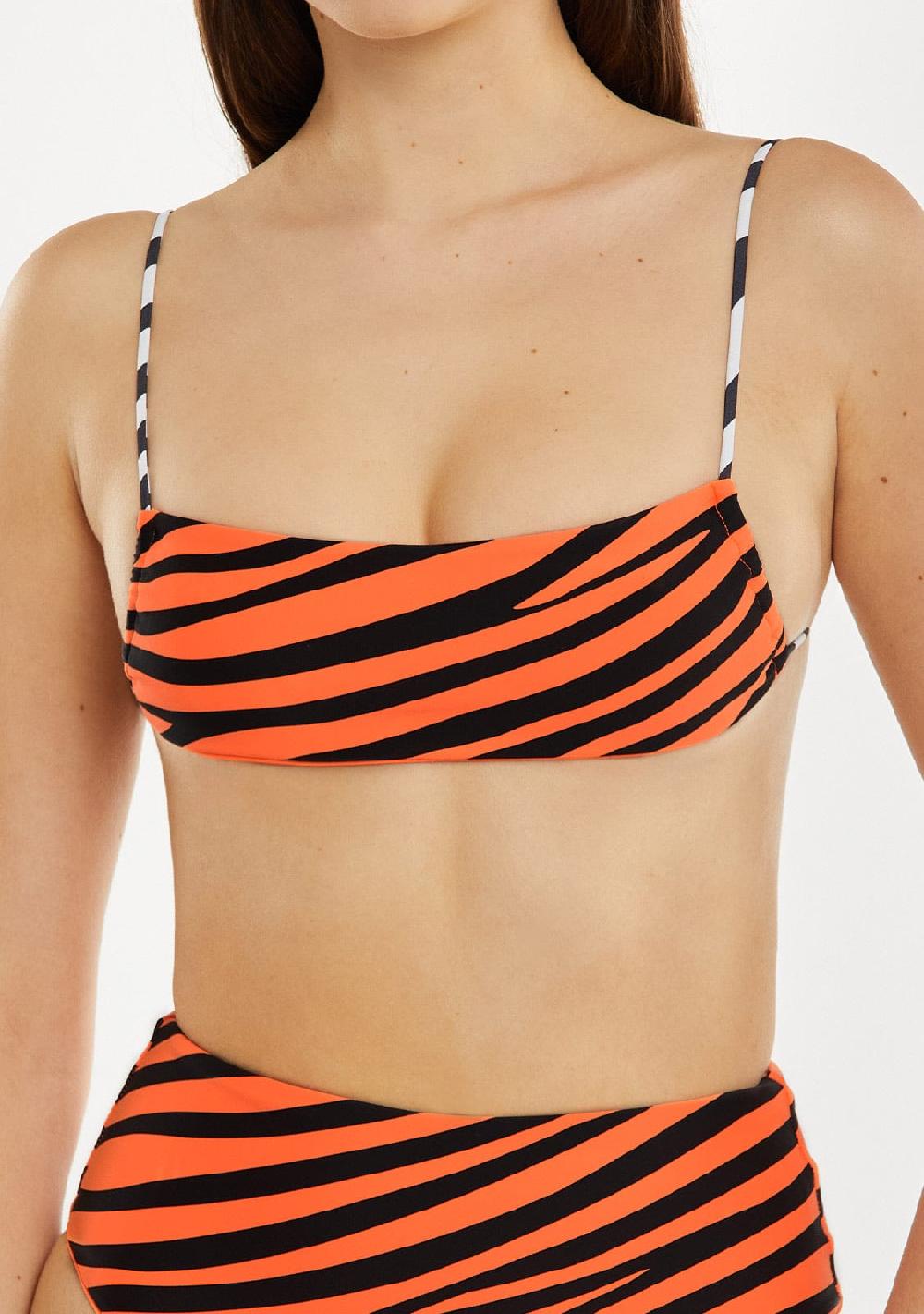 D.franklin Fiji Top Zebra Orange