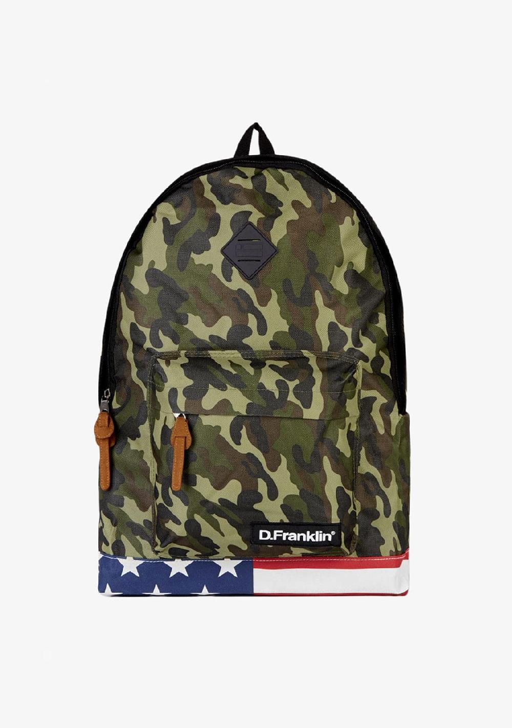 D.franklin Flag Backpack Camo