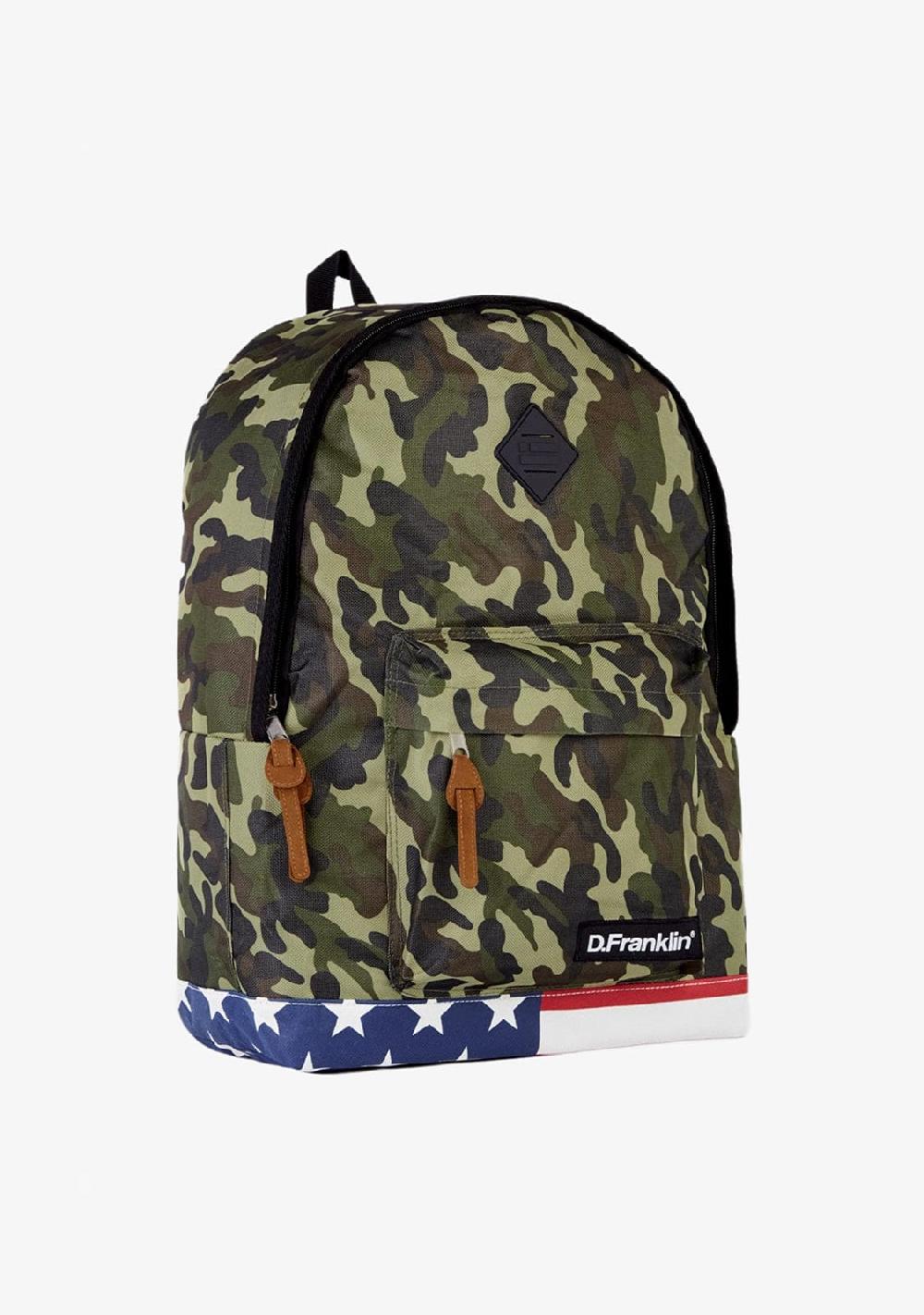 D.franklin Flag Backpack Camo