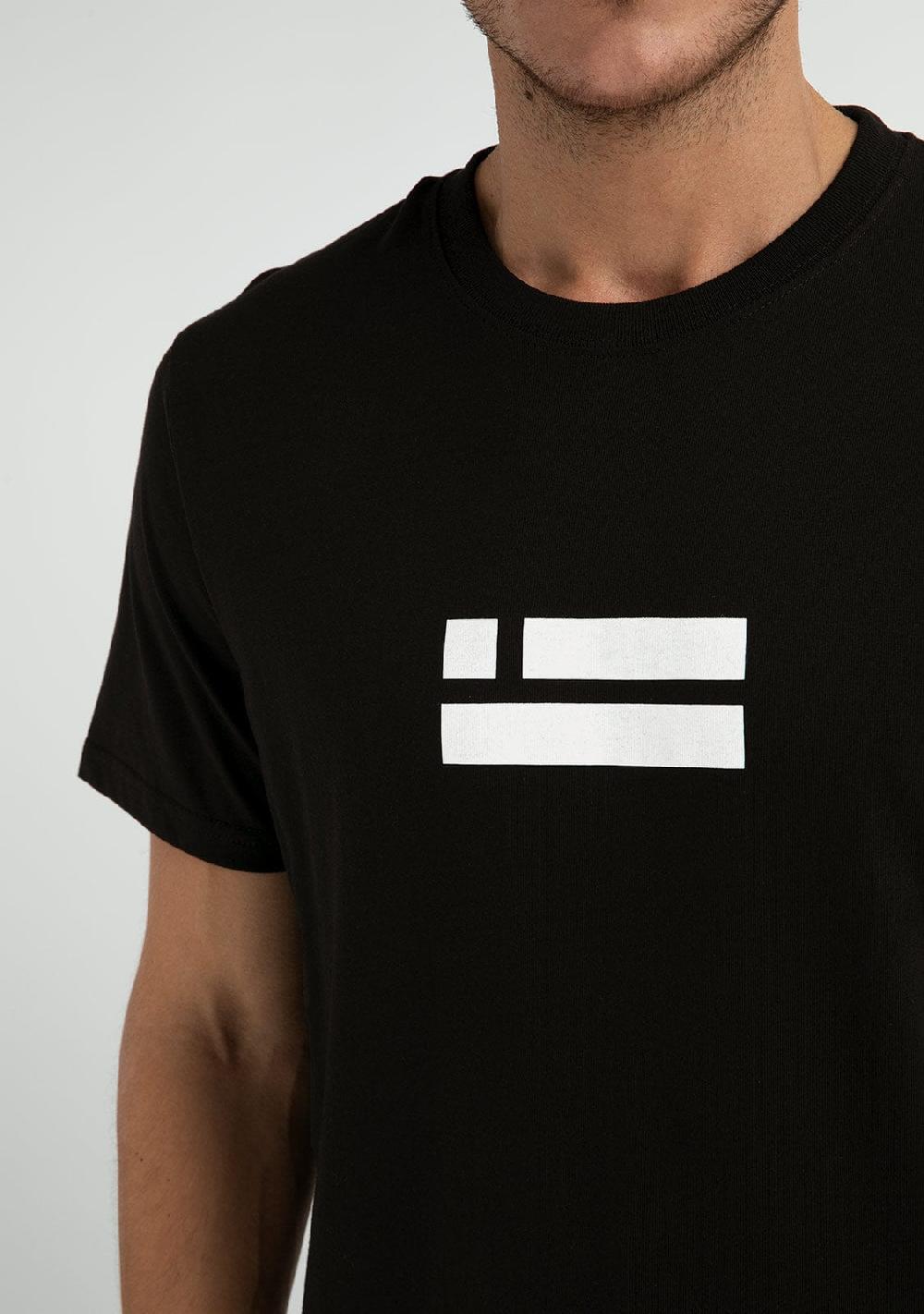 D.franklin Flag T-Shirt Black / White