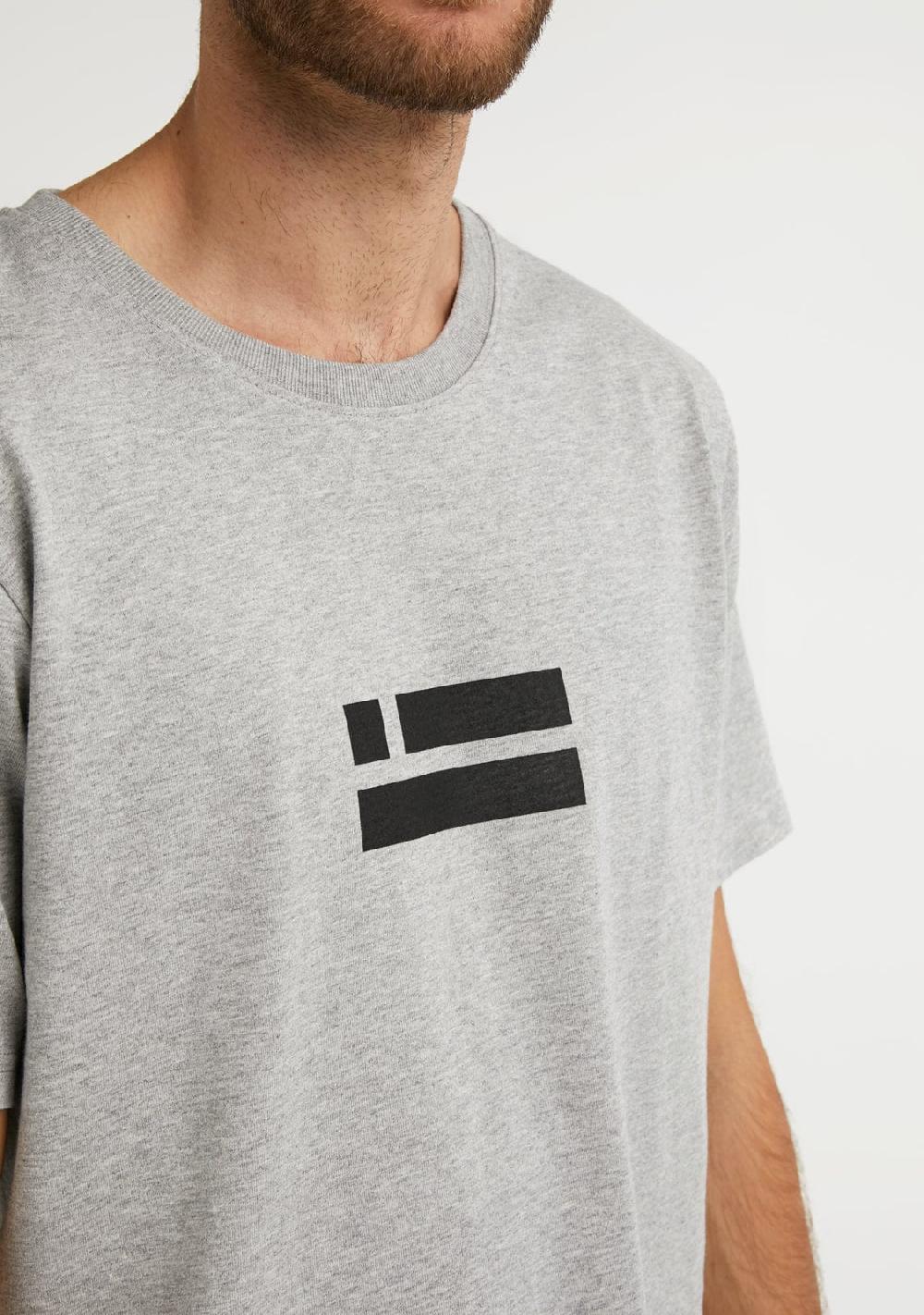 D.franklin Flag T-Shirt Grey / Black
