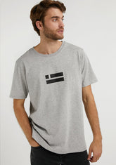 D.franklin Flag T-Shirt Grey / Black