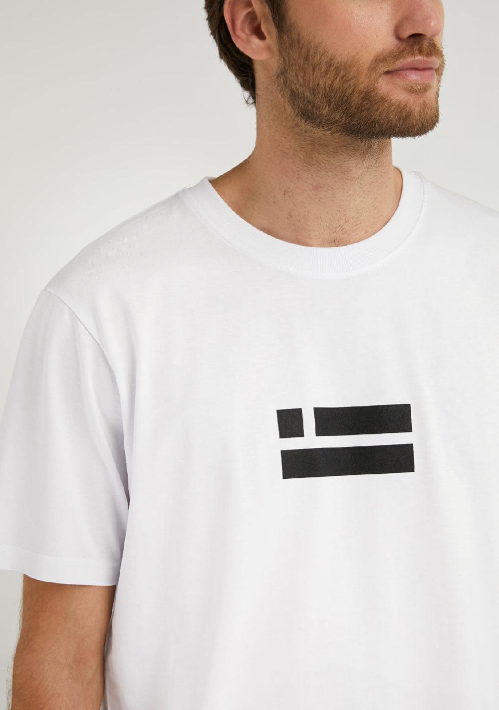 D.franklin Flag T-Shirt White / Black