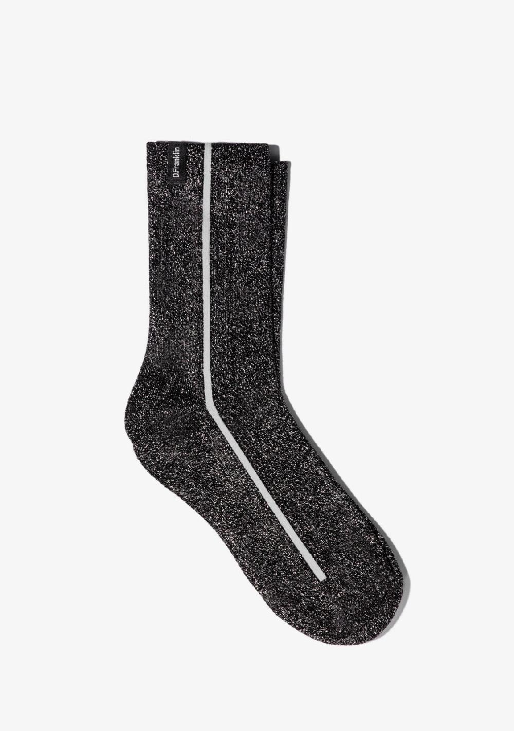 D.franklin Glitter Socks Black
