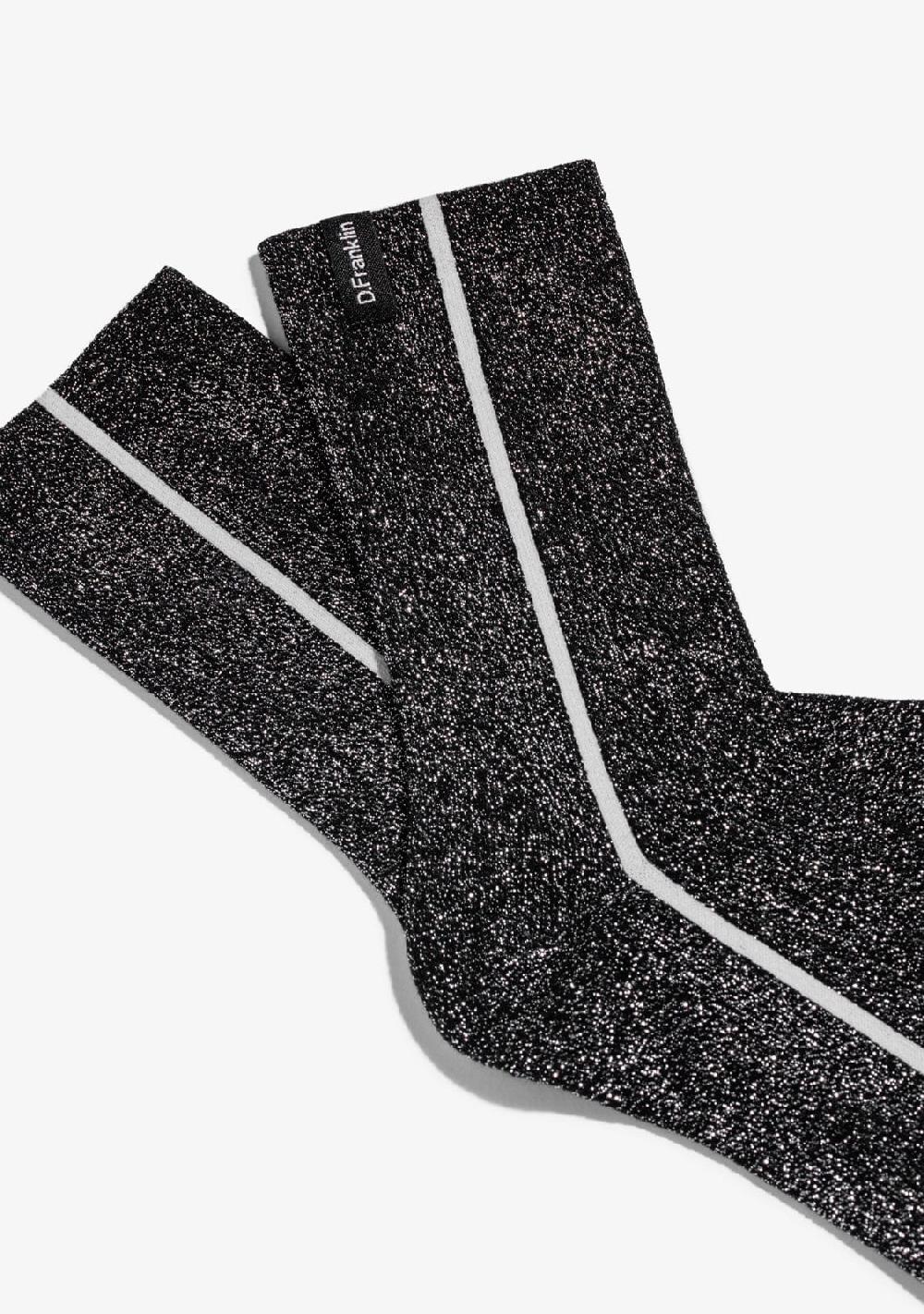 D.franklin Glitter Socks Black