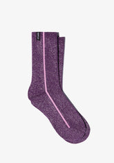 D.franklin Glitter Socks Purple