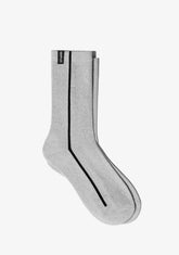 D.franklin Glitter Socks Silver