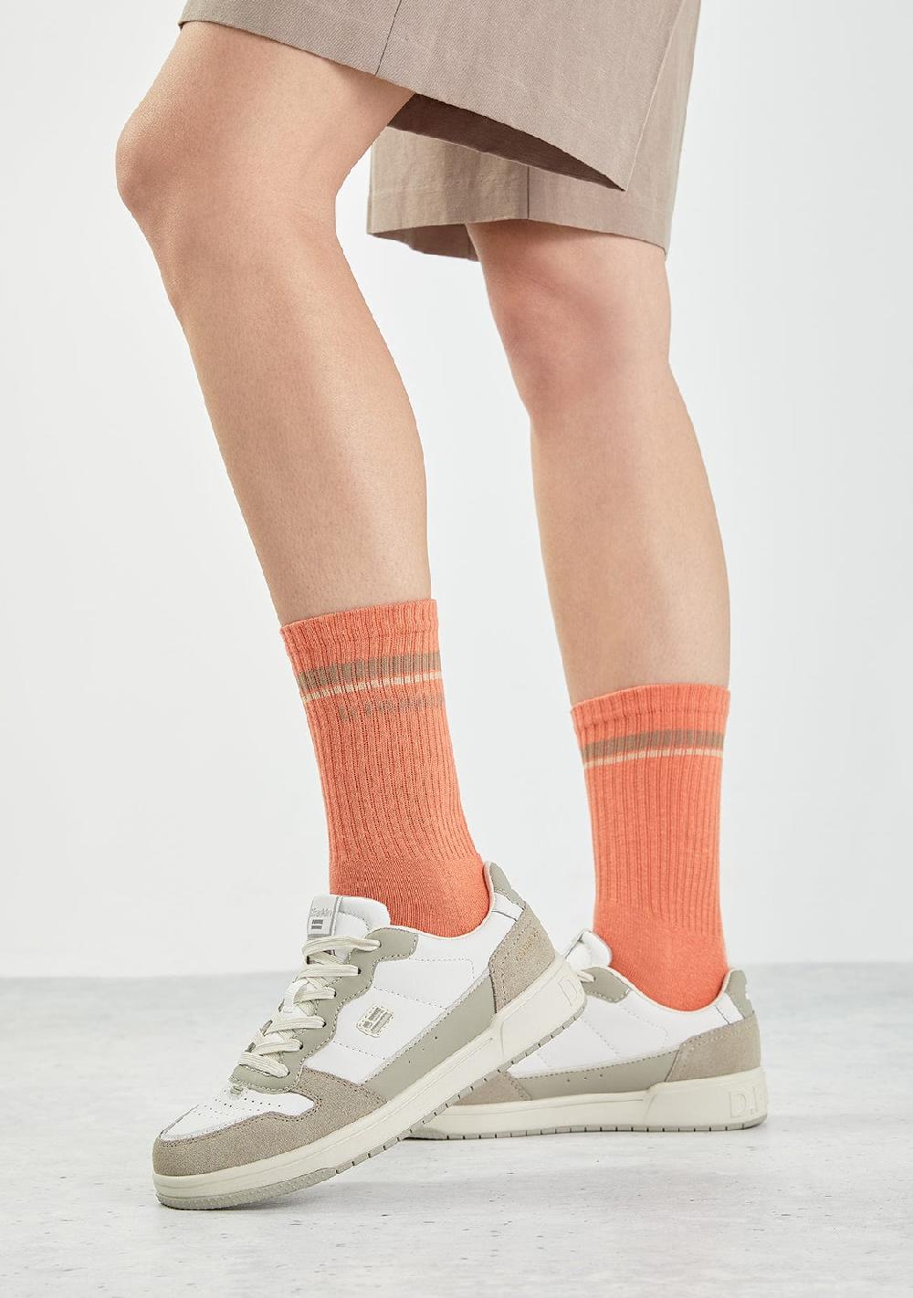 D.franklin Gorpcore 2 Stripes Socks Orange