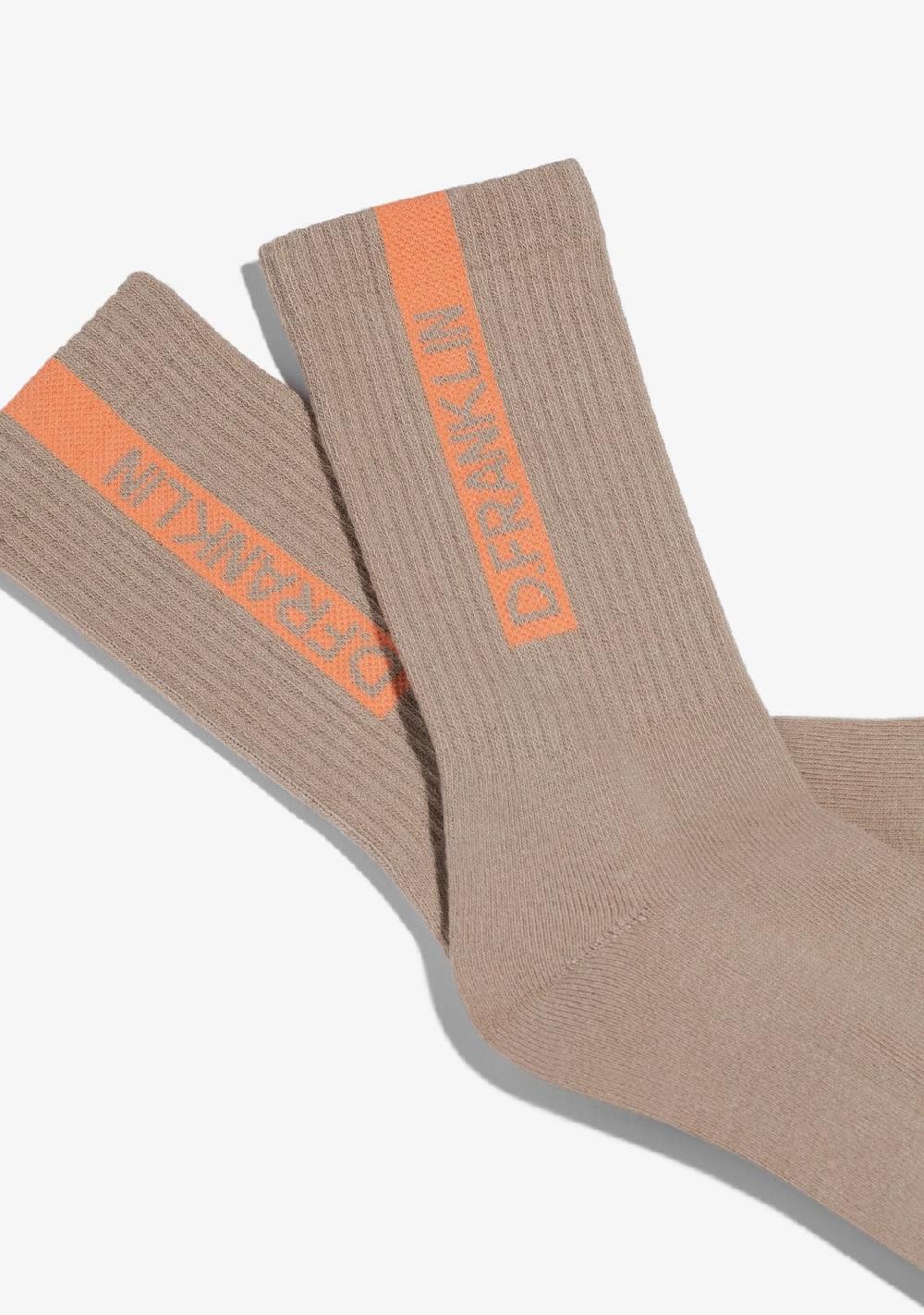 D.franklin Gorpcore Band Socks Taupe