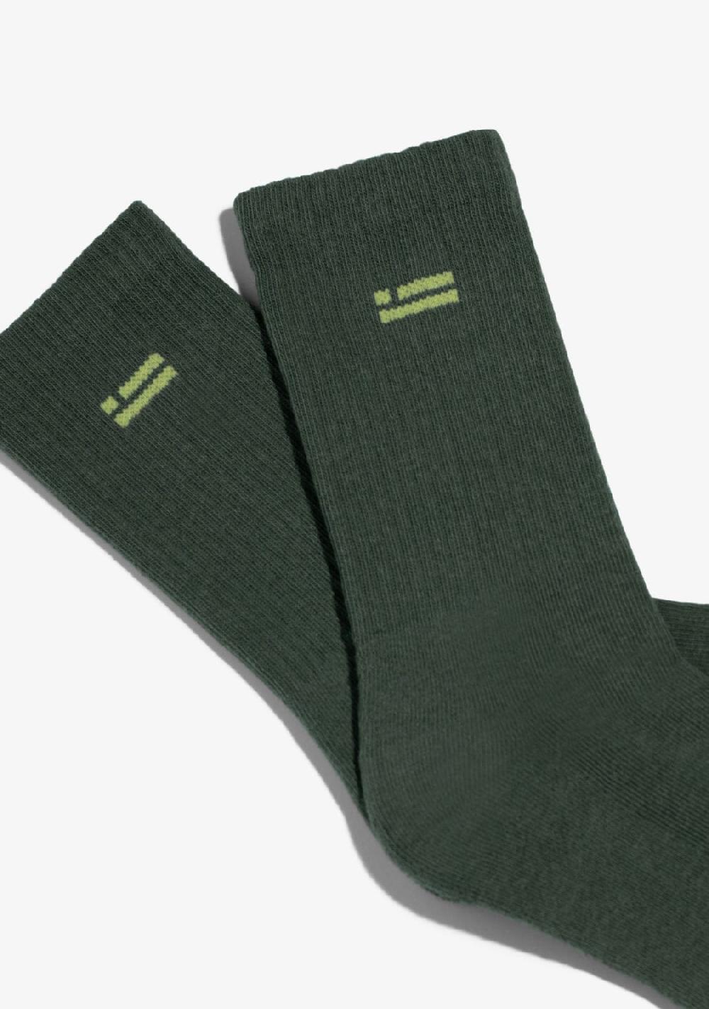 D.franklin Gorpcore Flag Socks Green