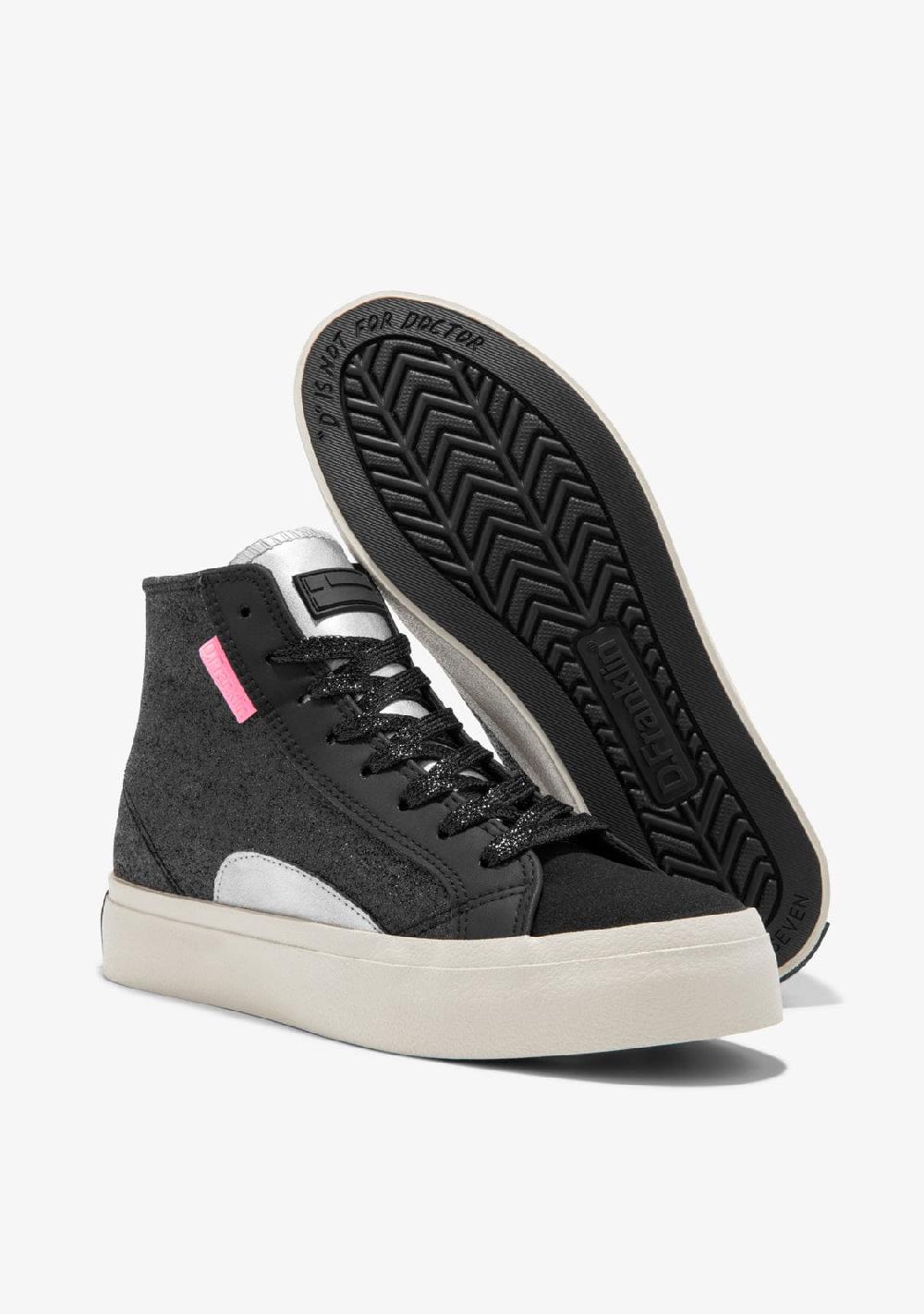 D.franklin Half Moon High Glitter Black