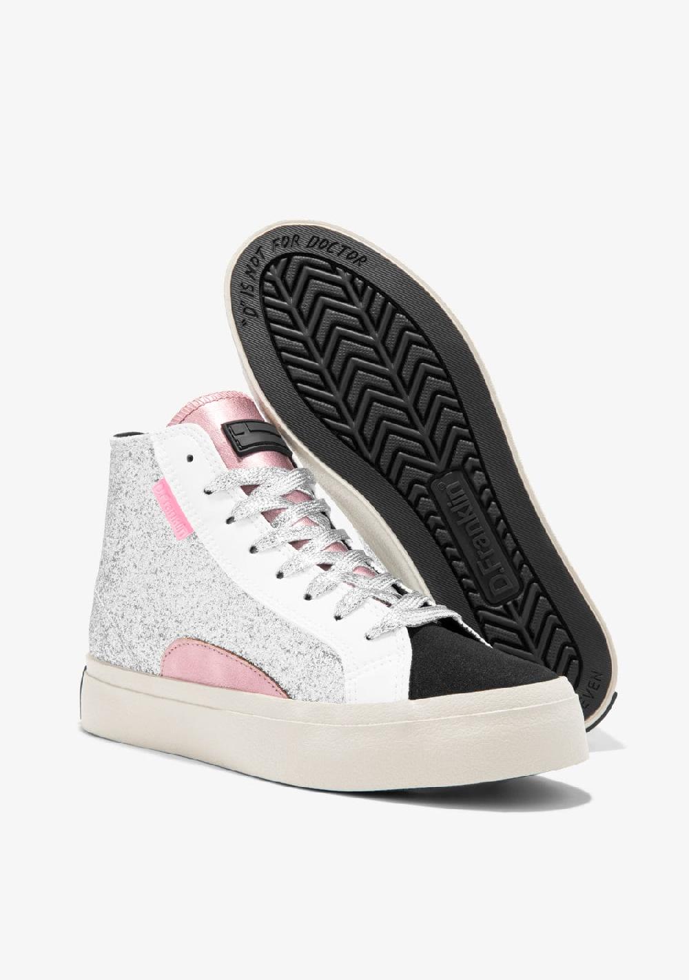 D.franklin Half Moon High Glitter Silver