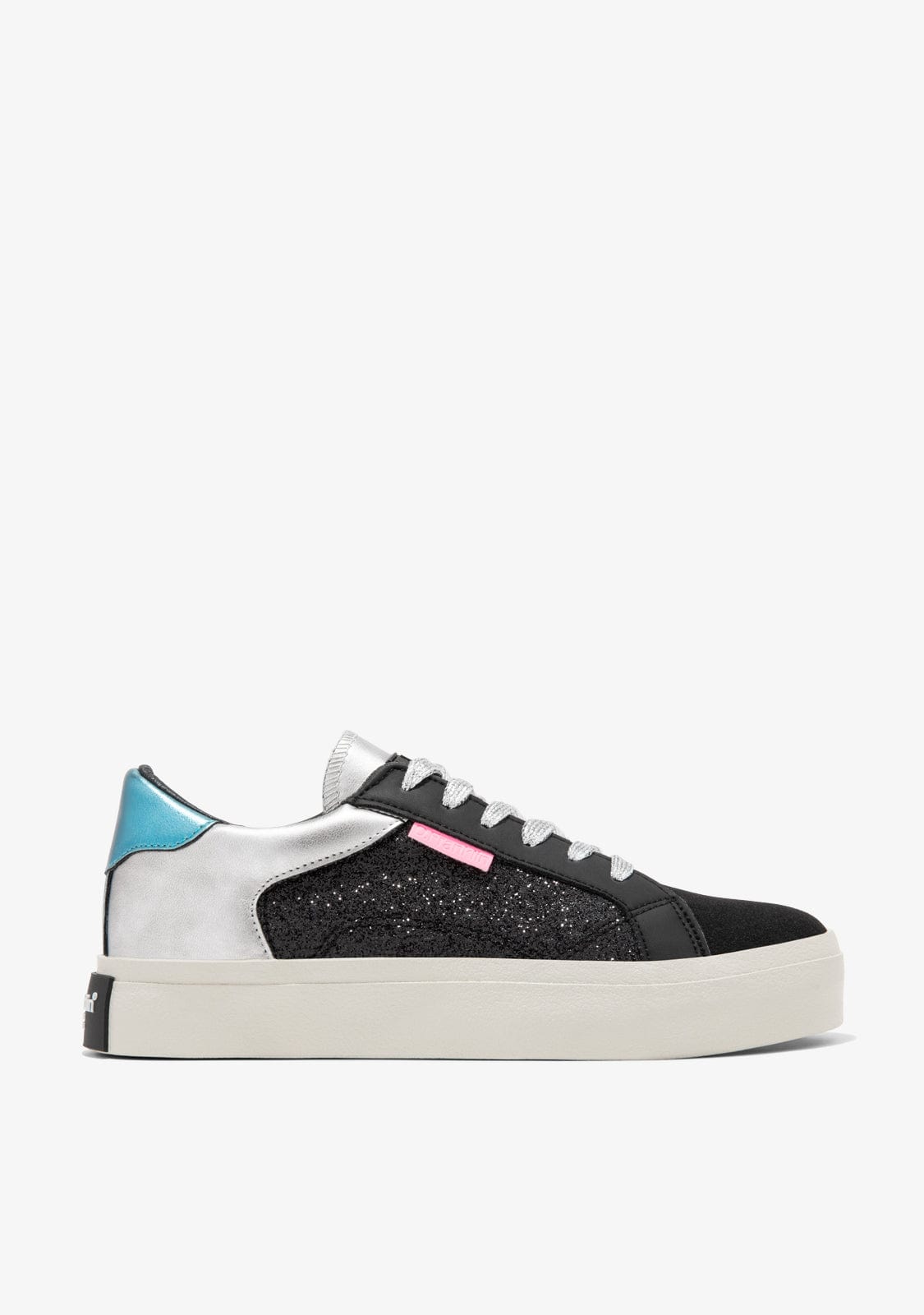 D.franklin Half Moon Low Glitter Black