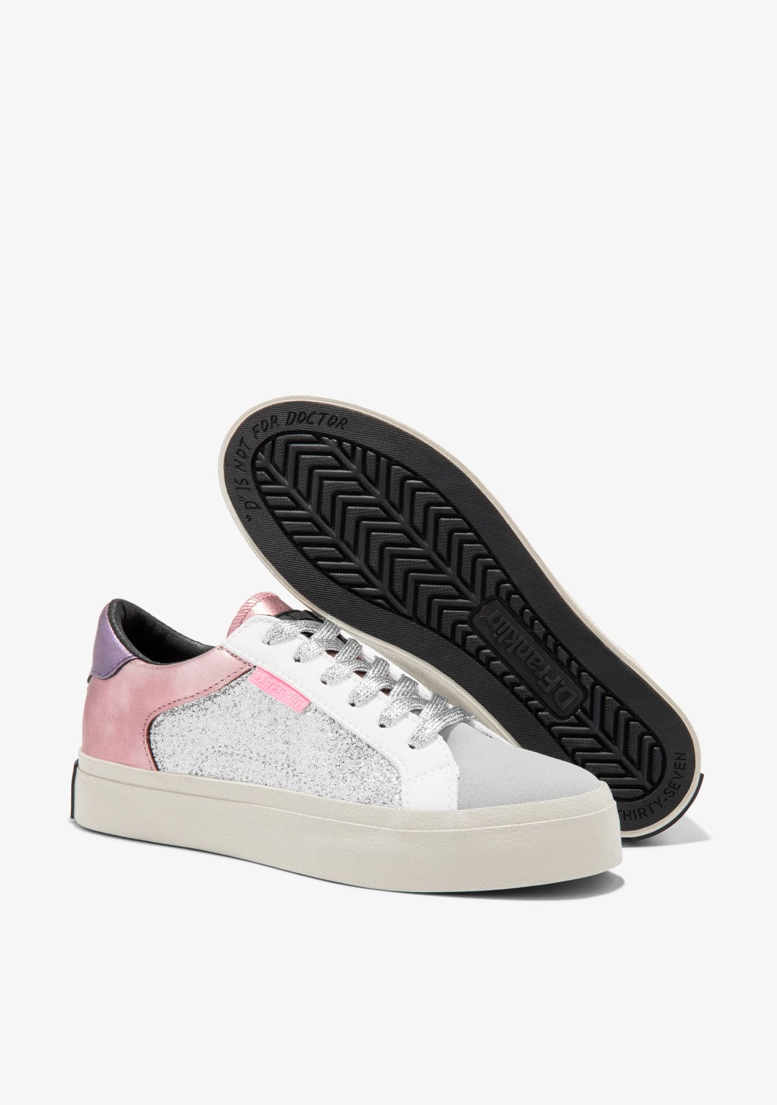 D.franklin Half Moon Low Glitter Silver