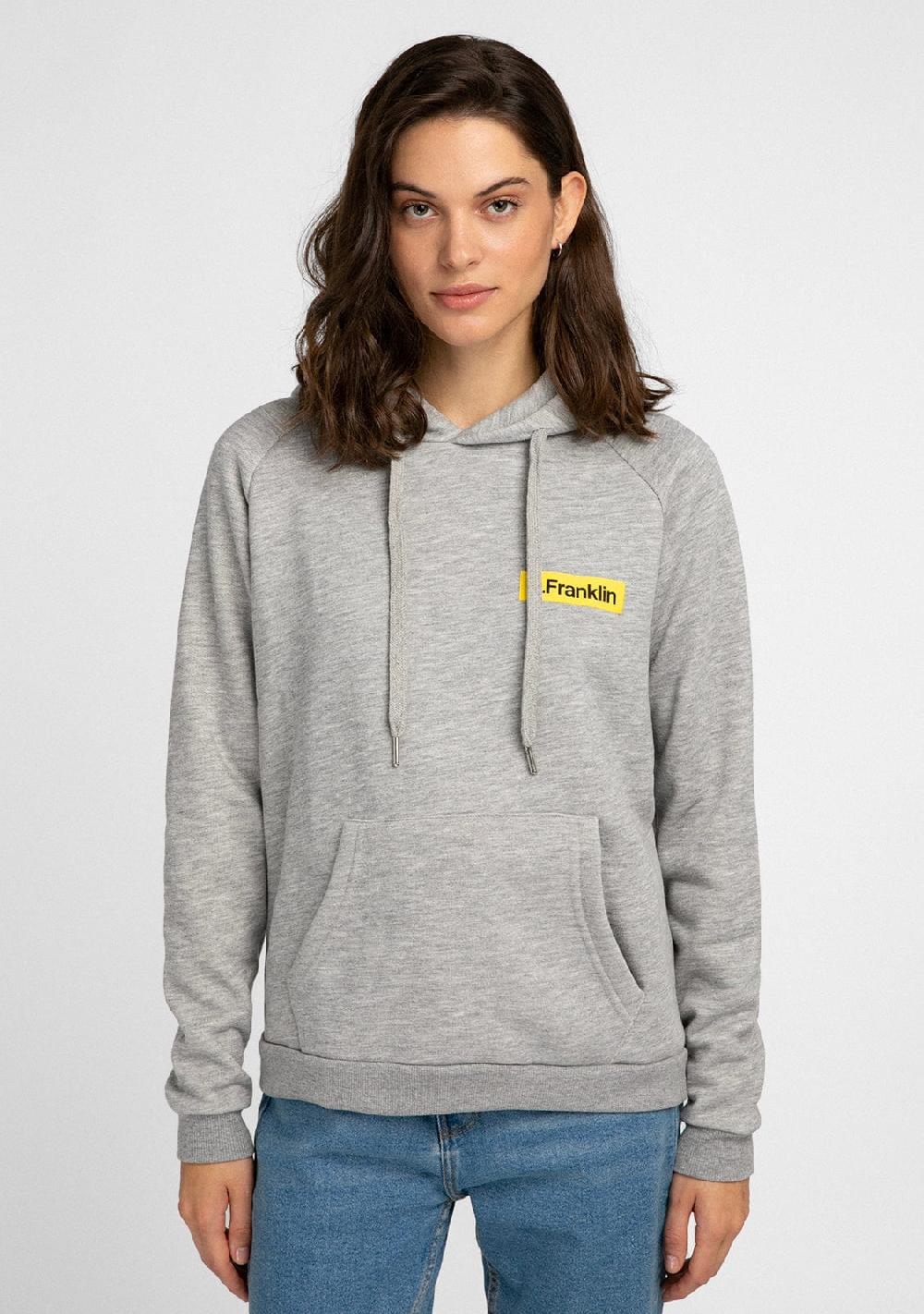 D.franklin Hoodie Smiley Female Grey