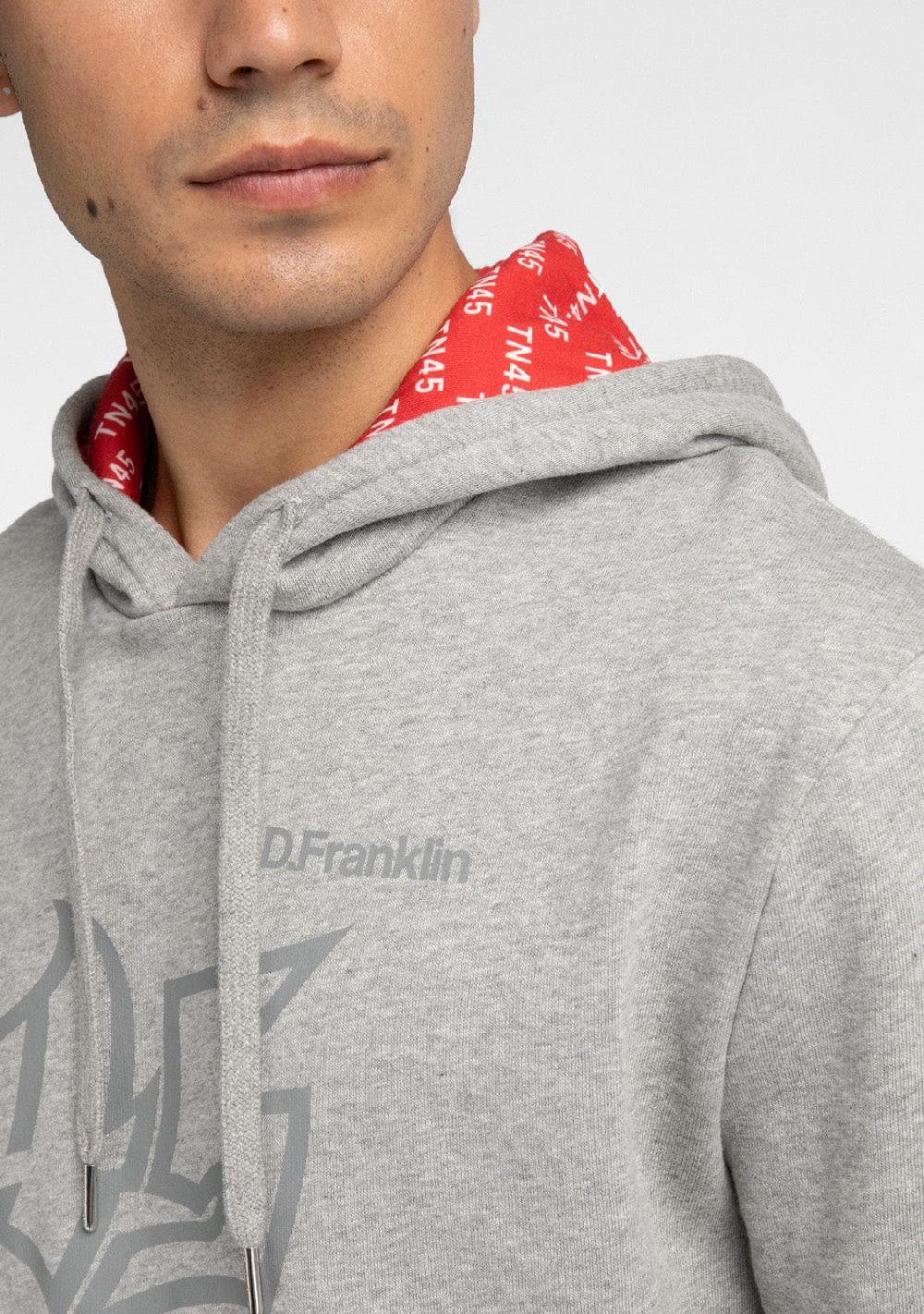 D.franklin Hoodie Tetsuta Grey