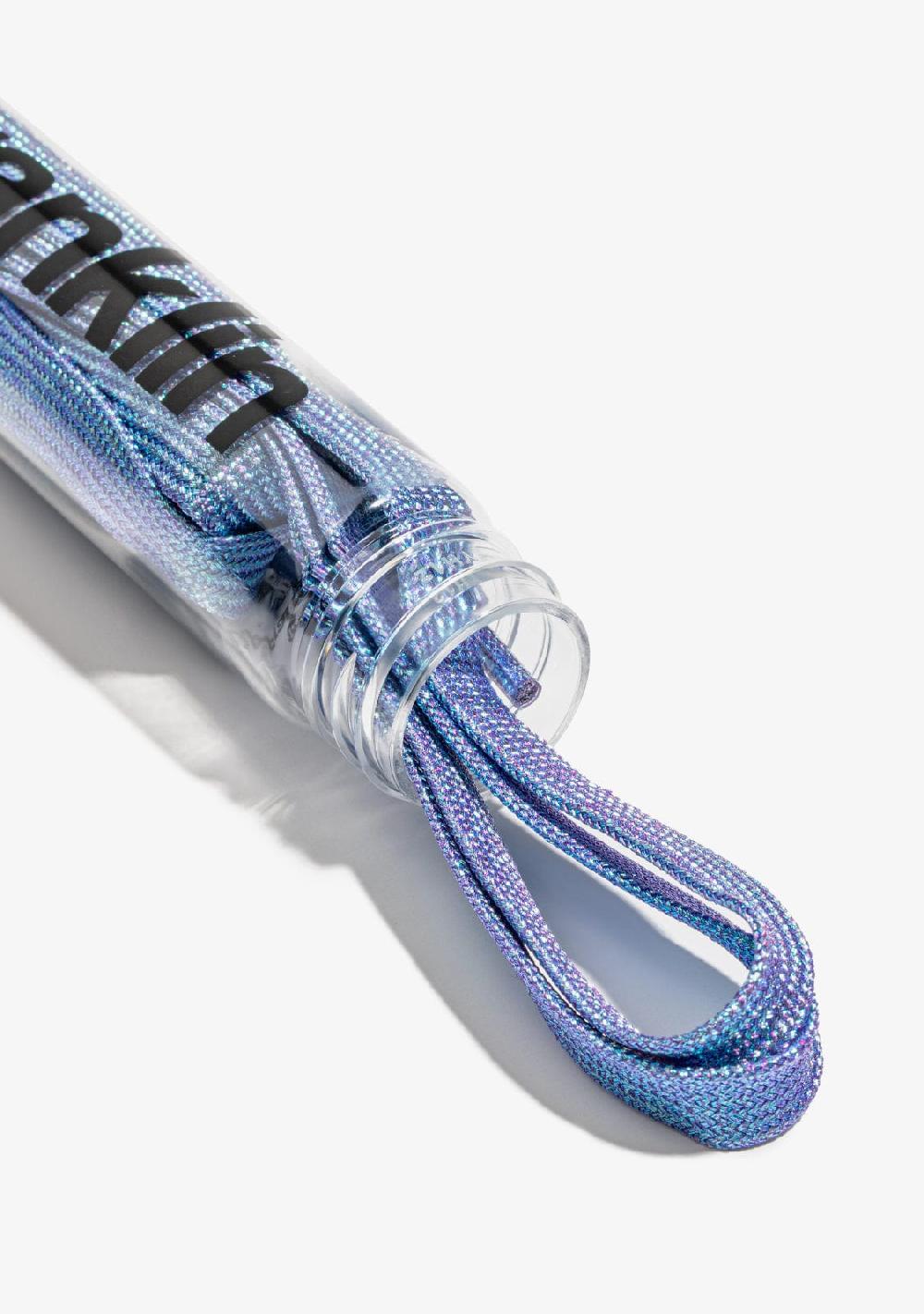 D.franklin Iridescent Blue Shine Shoelaces