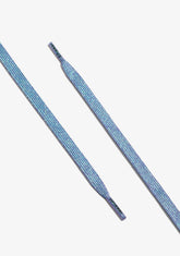 D.franklin Iridescent Blue Shine Shoelaces