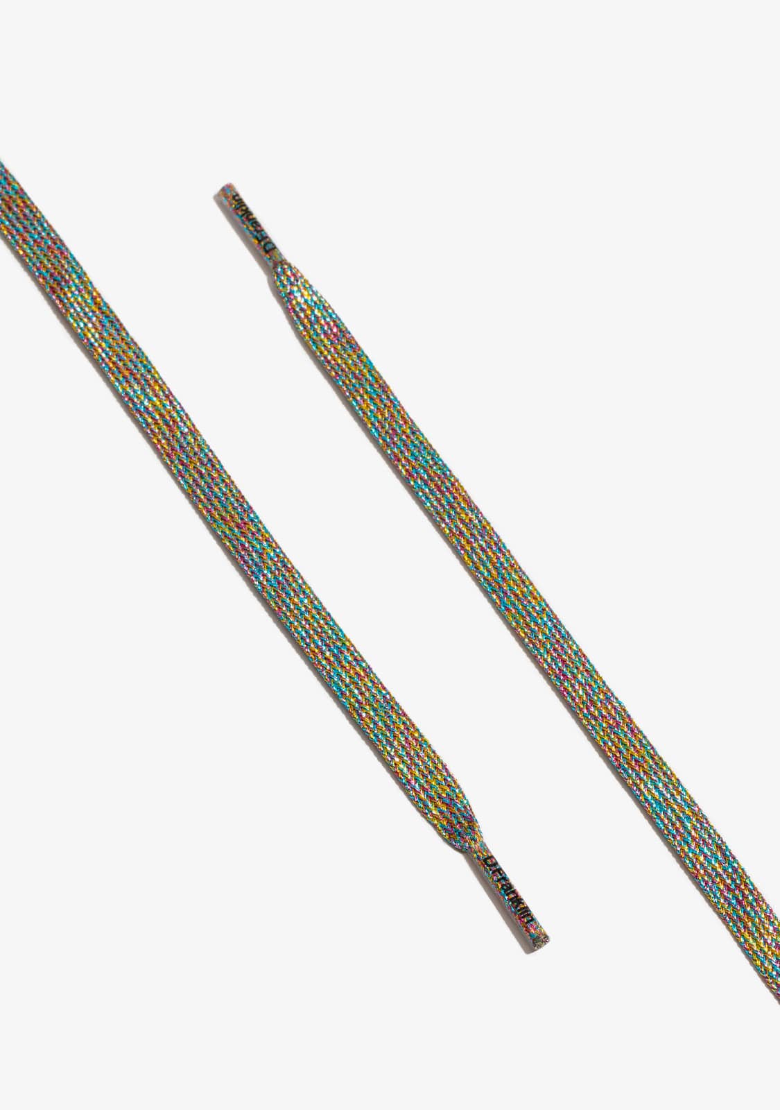 D.franklin Iridescent Multi Shine Shoelaces