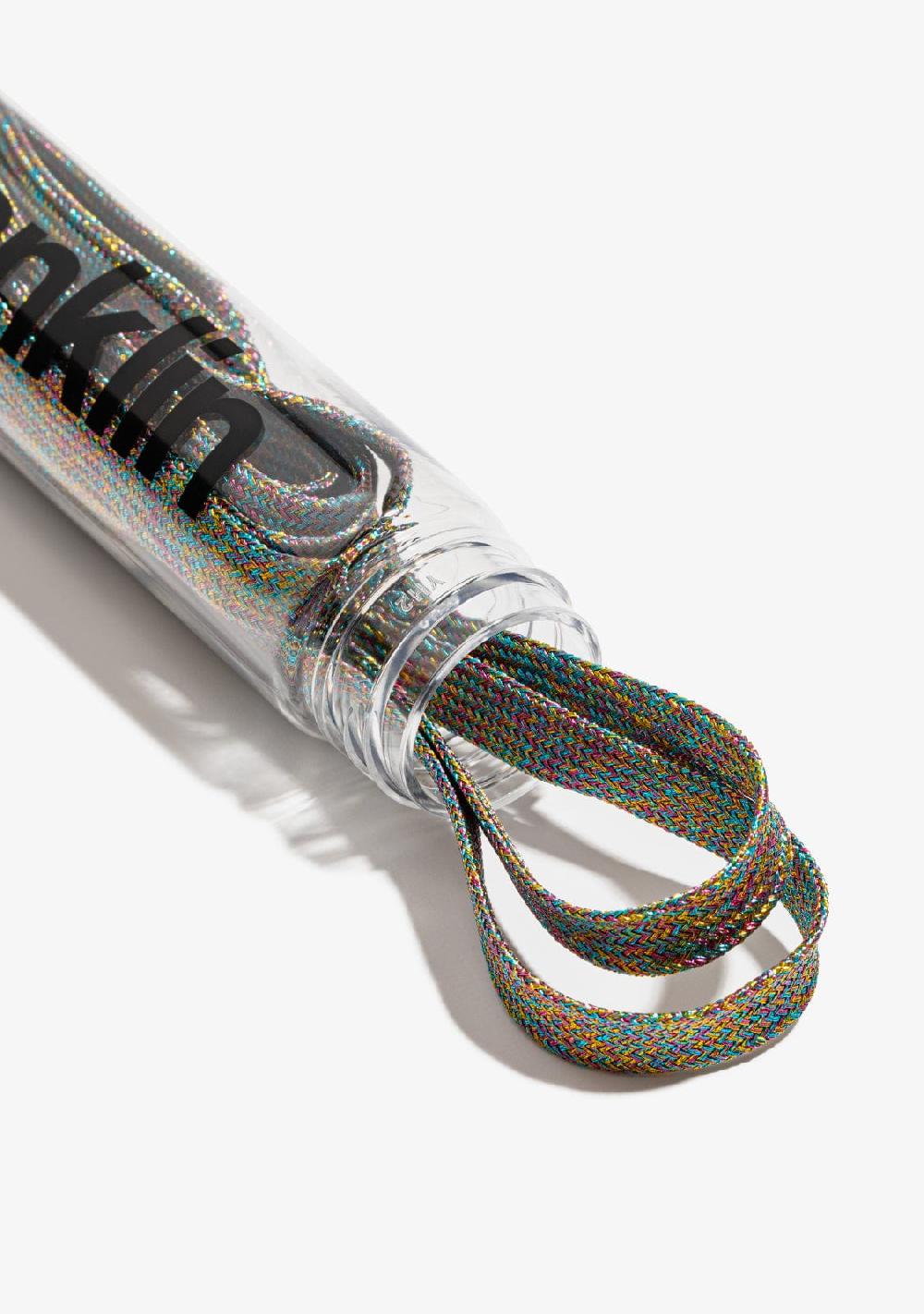 D.franklin Iridescent Multi Shine Shoelaces