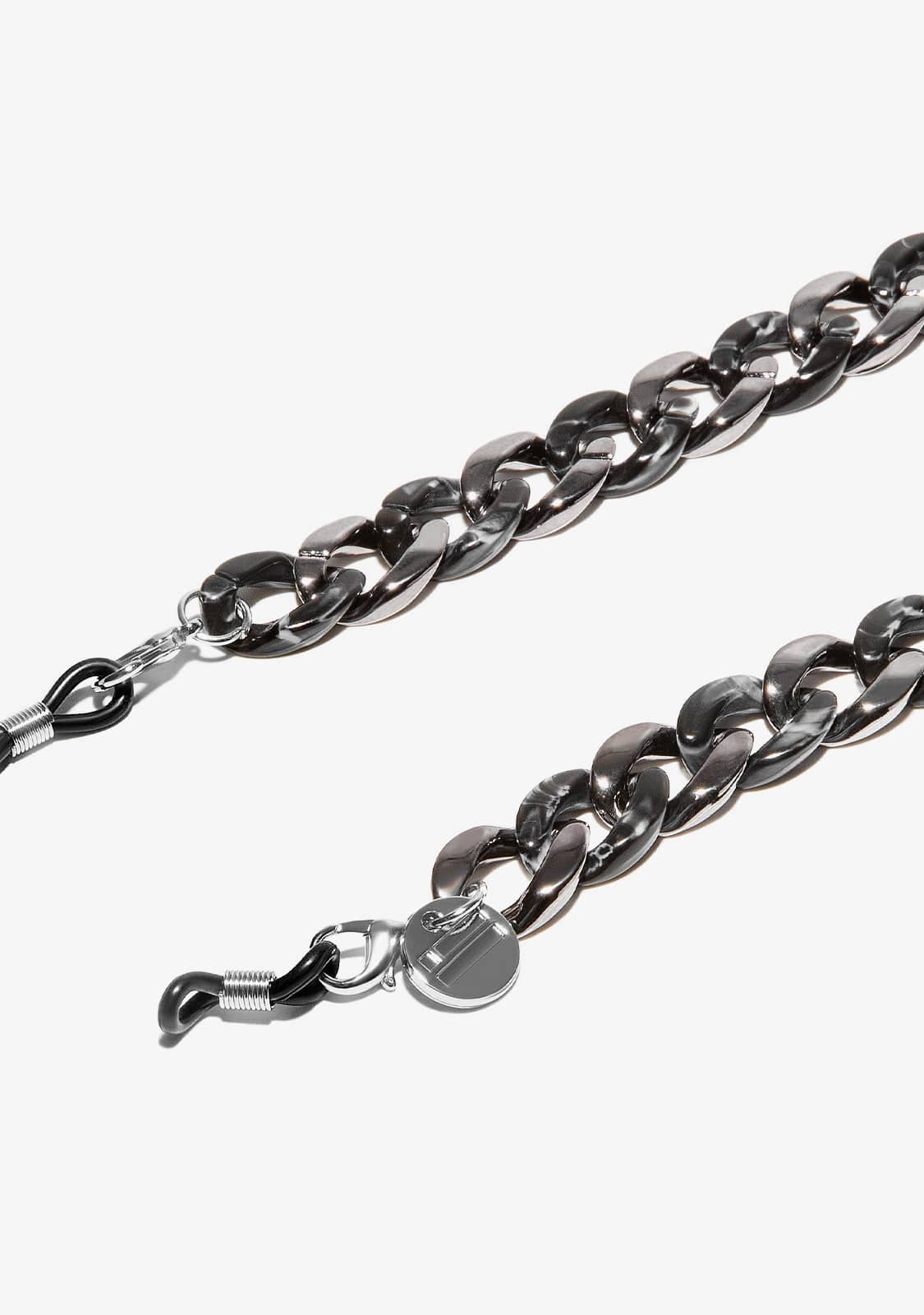 D.franklin Link Chain Black / Silver