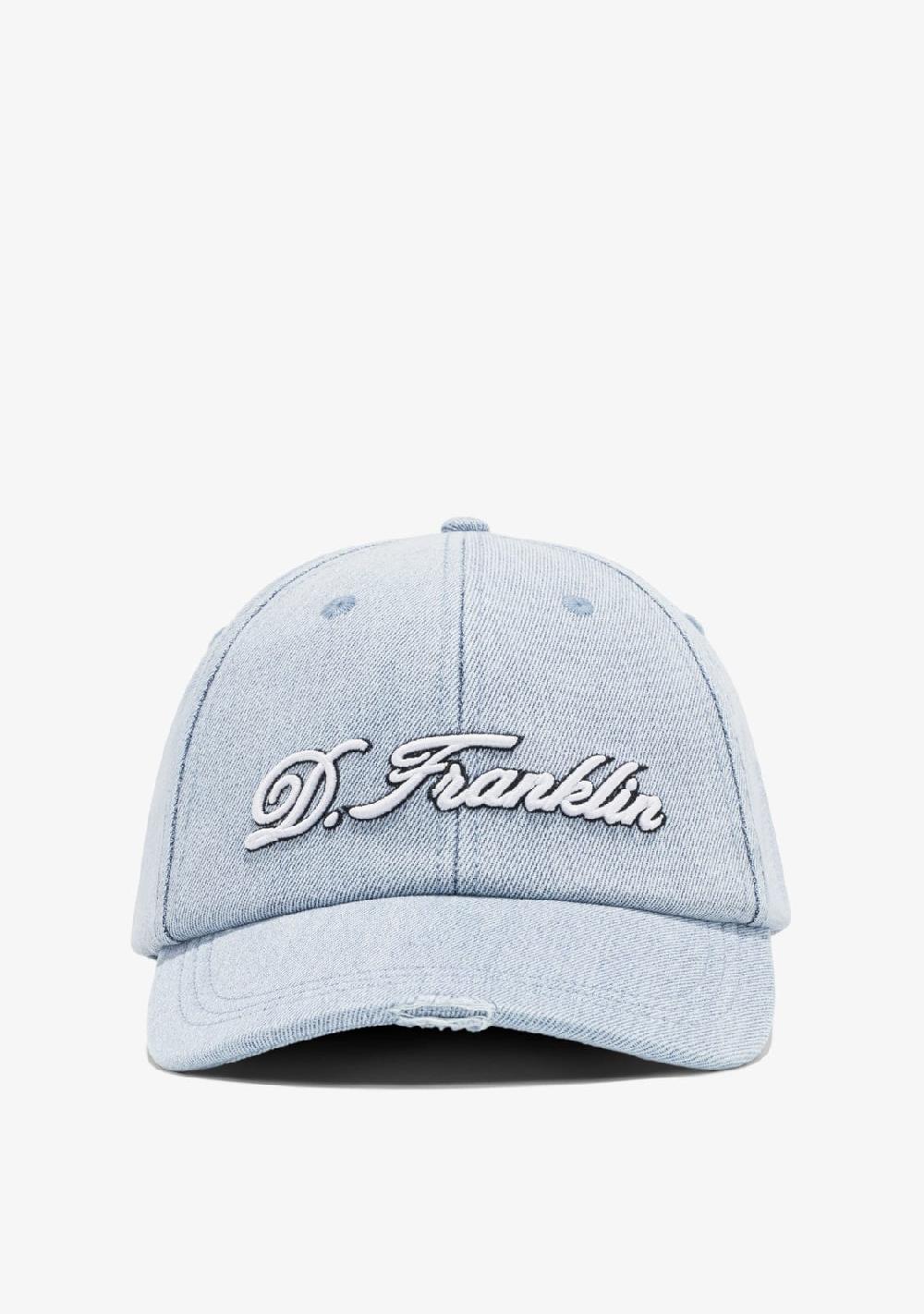 D.franklin Logo Denim Cap Blue