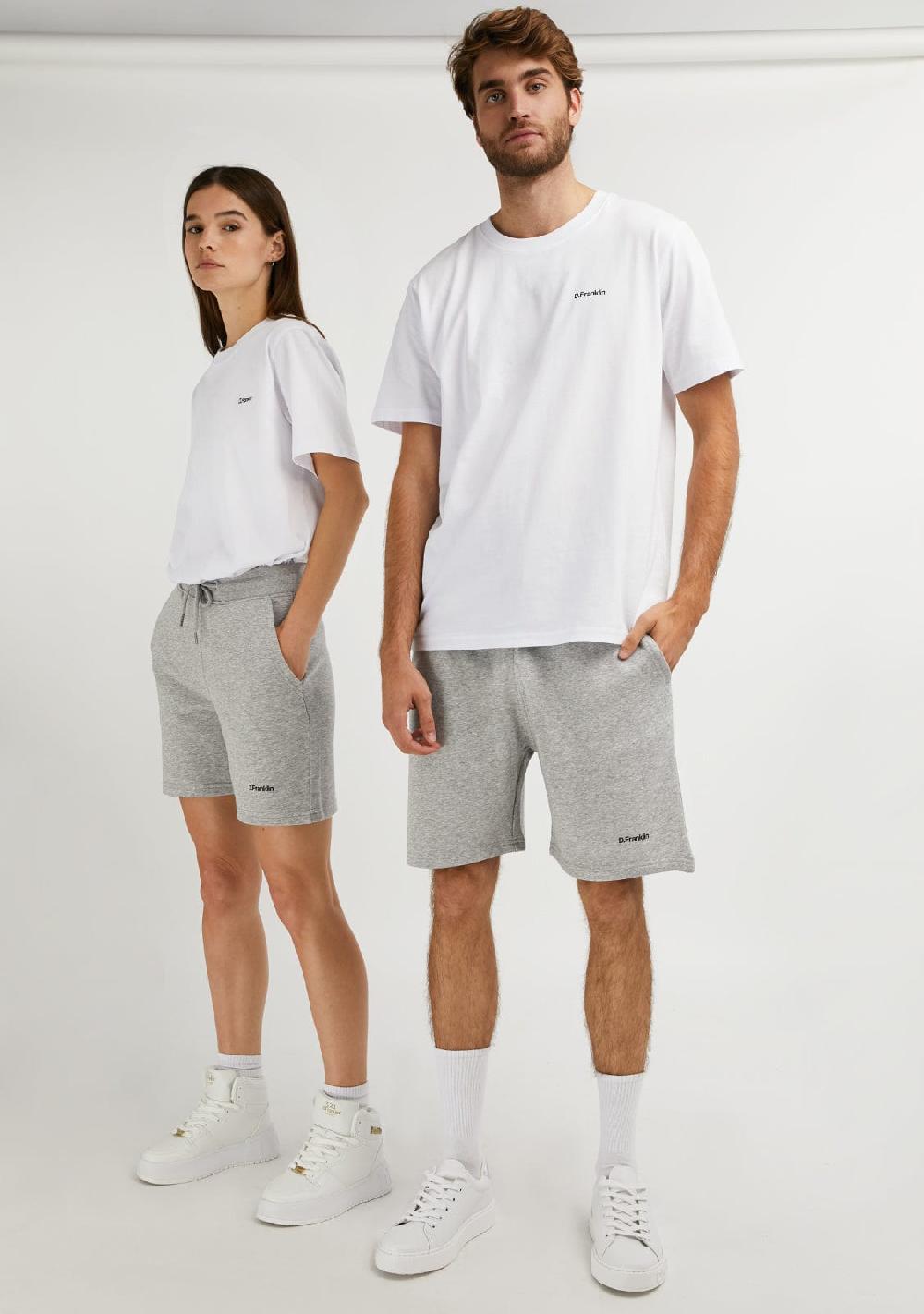 D.franklin Logo Jogger Shorts Grey / Black