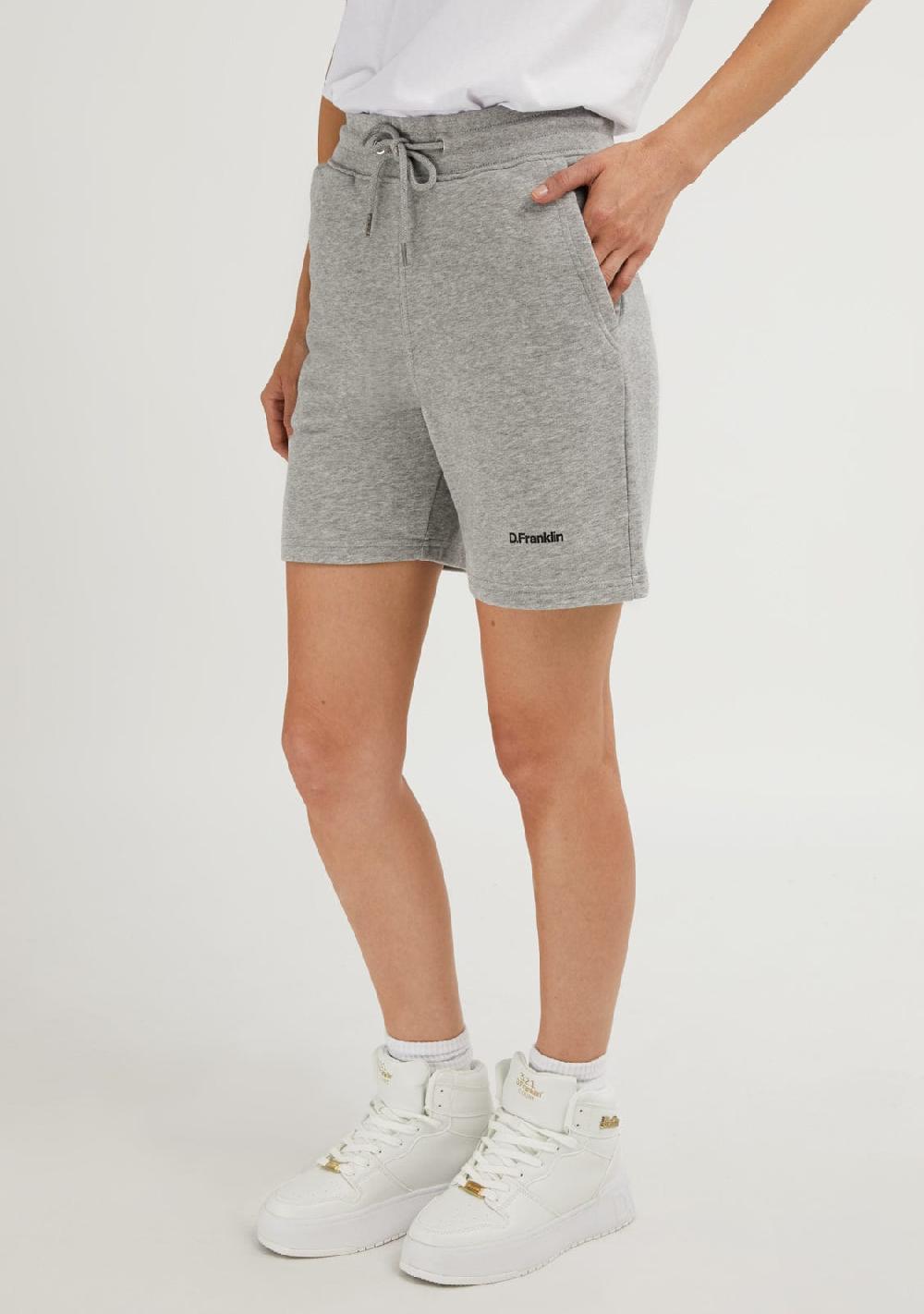 D.franklin Logo Jogger Shorts Grey / Black