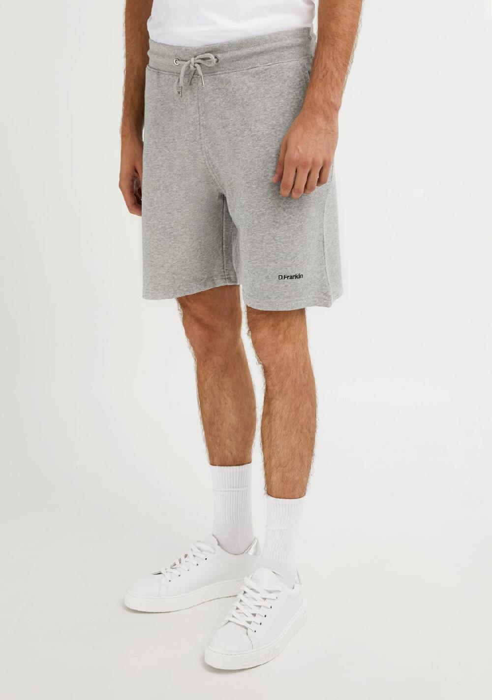 D.franklin Logo Jogger Shorts Grey / Black