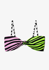 D.franklin Maui Top Zebra Pink / Lime