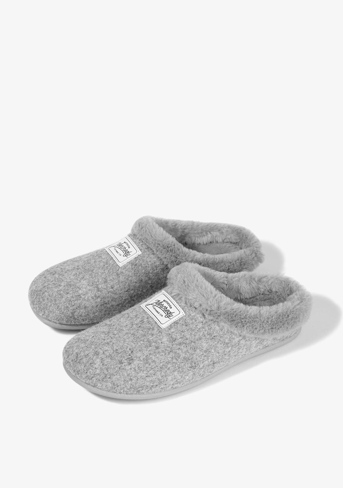 D.franklin Mercredy Slipper Fur Grey