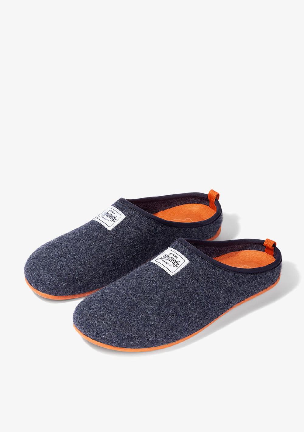 D.franklin Mercredy Slipper Navy / Orange