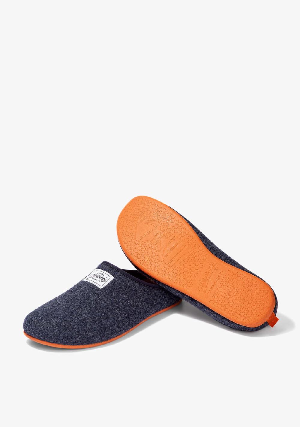 D.franklin Mercredy Slipper Navy / Orange