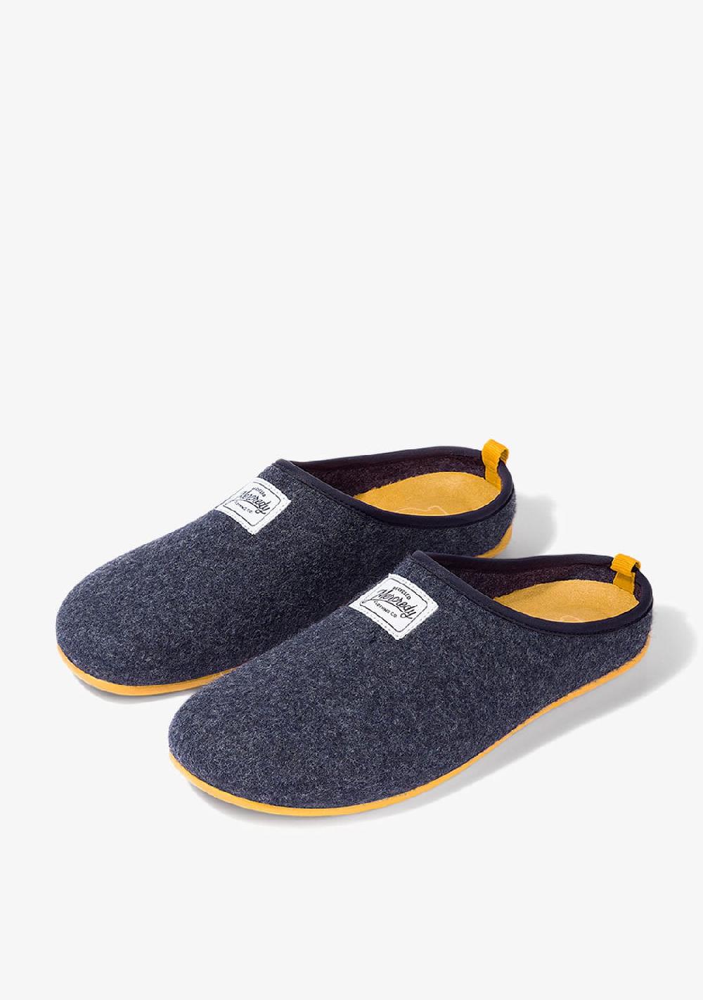 D.franklin Mercredy Slipper Navy / Yellow