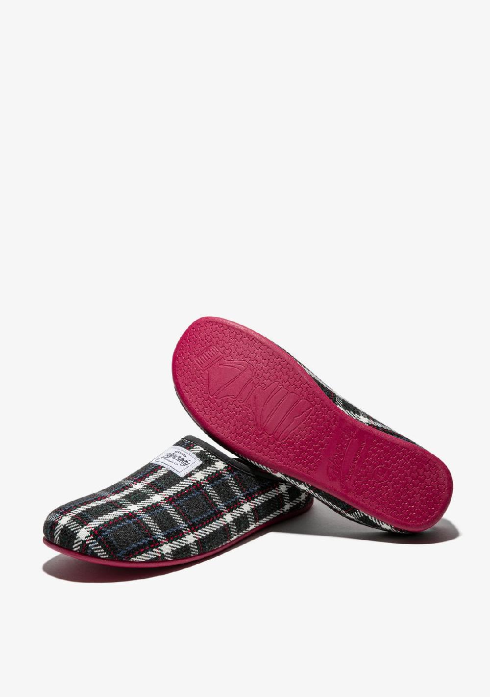 D.franklin Mercredy Slipper Tartan Grey