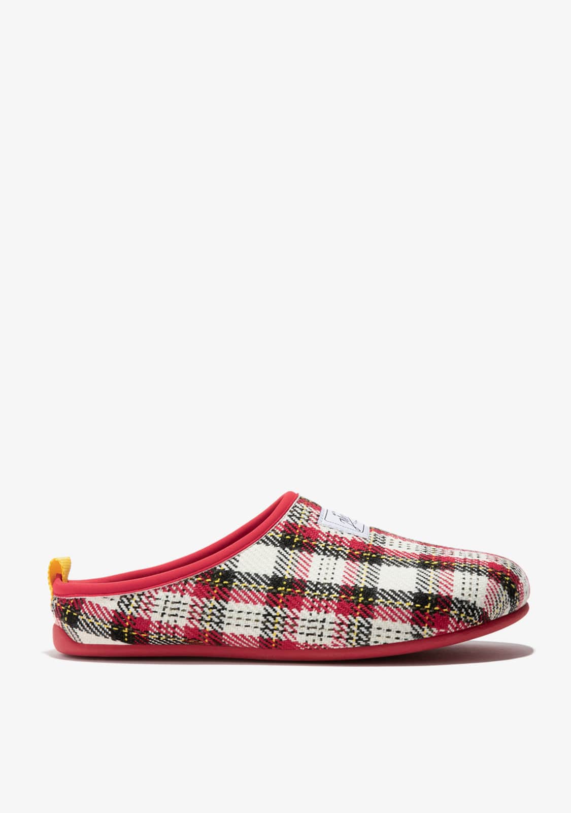D.franklin Mercredy Slipper Tartan Red / White