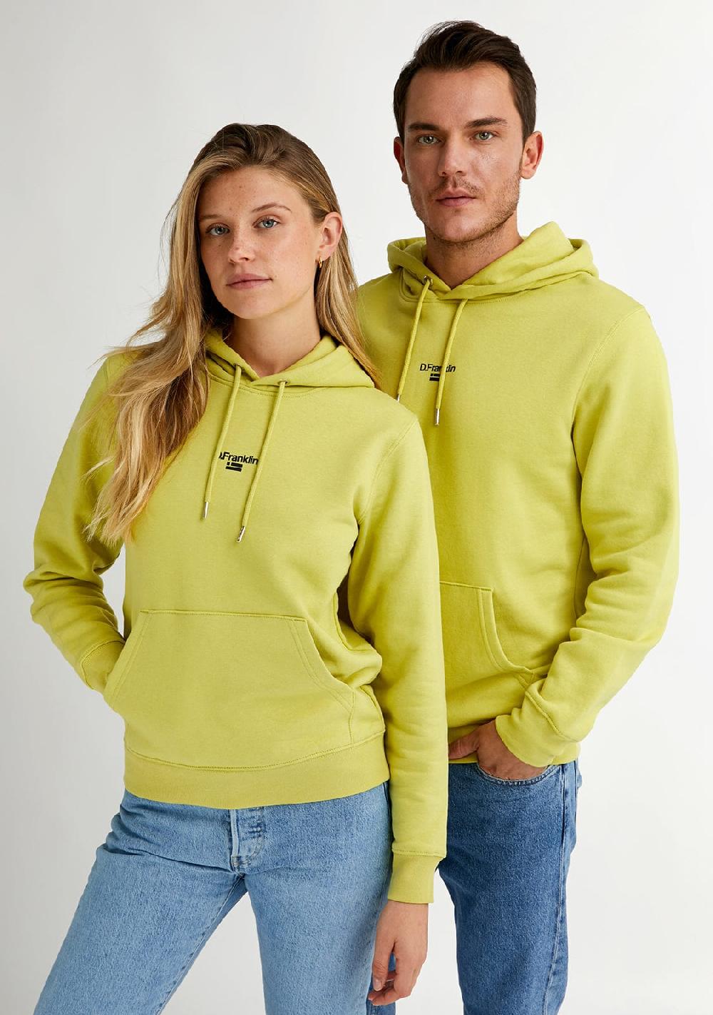 D.franklin Mid Logo Hoodie Linded Green / Black