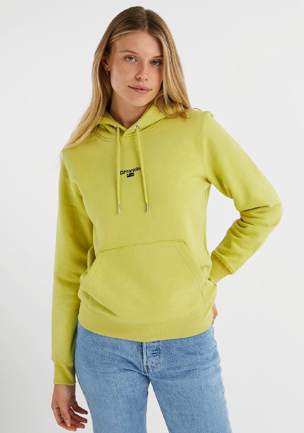 D.franklin Mid Logo Hoodie Linded Green / Black