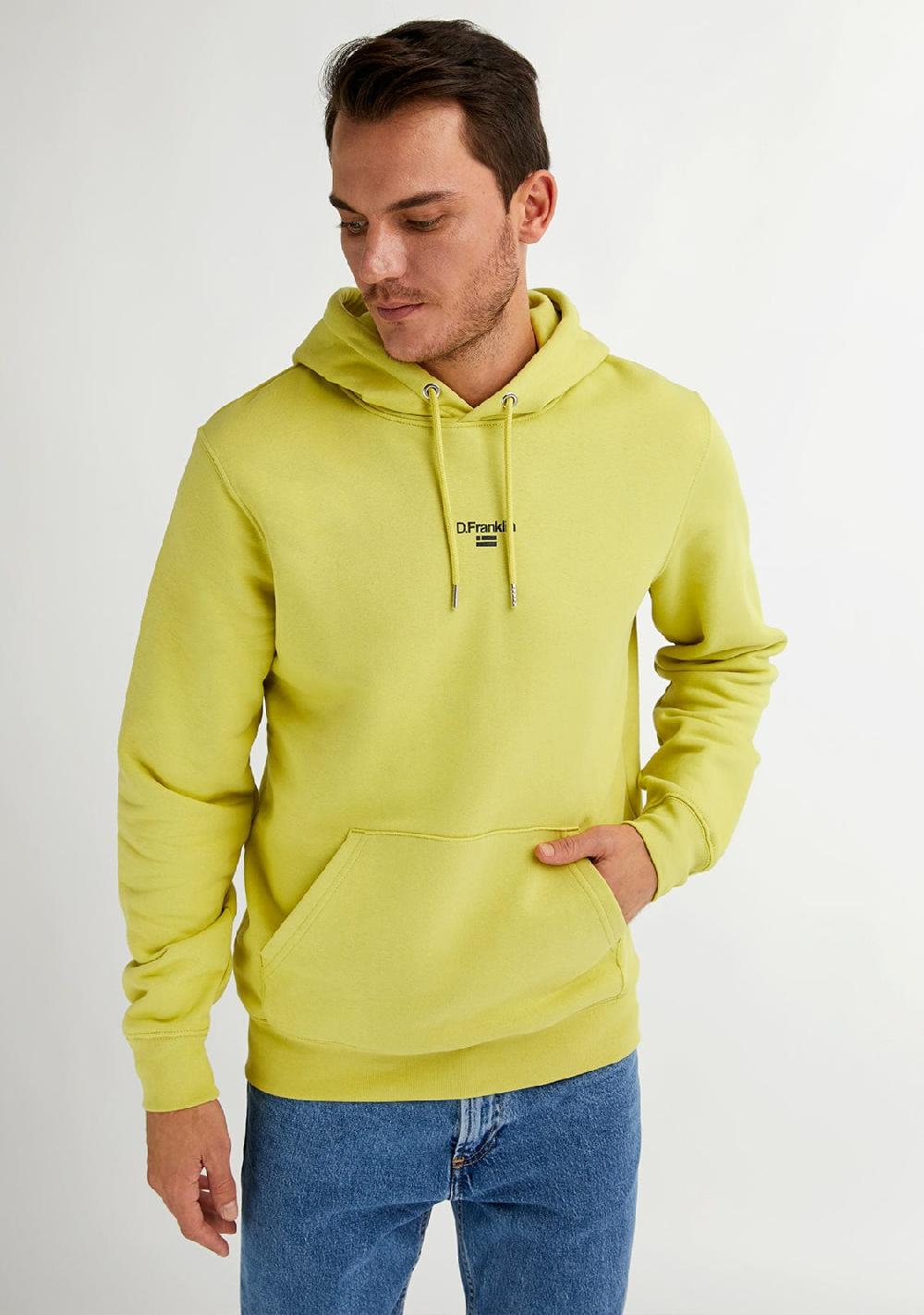 D.franklin Mid Logo Hoodie Linded Green / Black