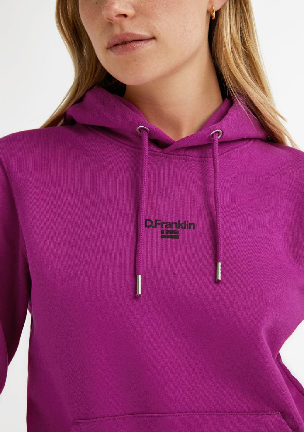 D.franklin Mid Logo Hoodie Orchid / Black