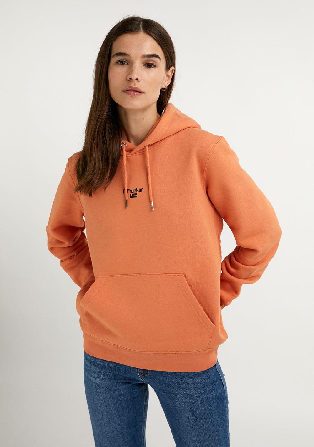 D.franklin Mid Logo Hoodie Volcano / Black