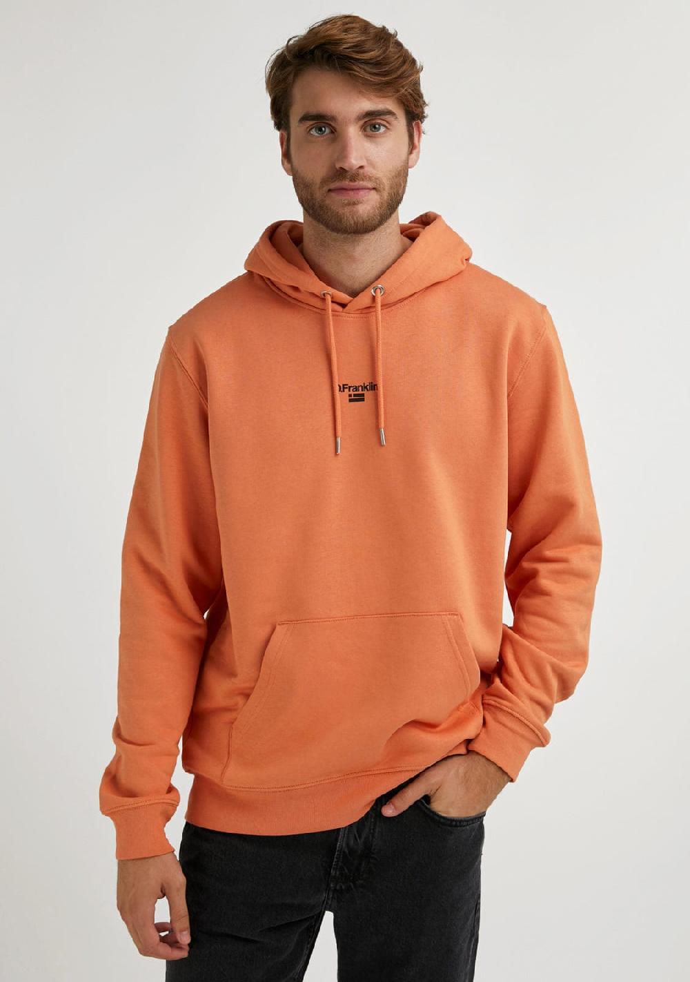 D.franklin Mid Logo Hoodie Volcano / Black