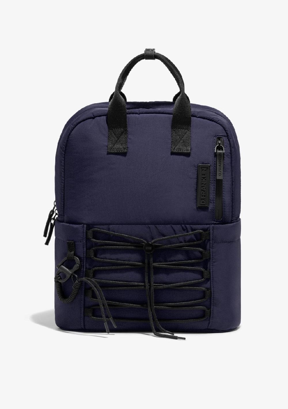 D.franklin Multi-Pocket Nylon Backpack Navy