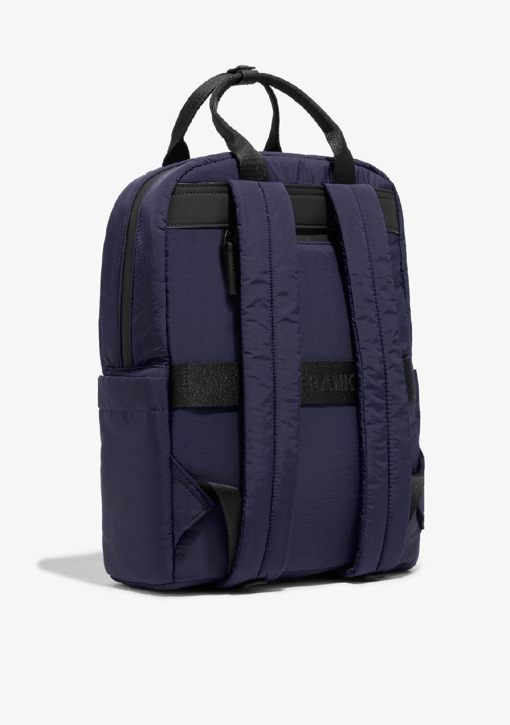 D.franklin Multi-Pocket Nylon Backpack Navy