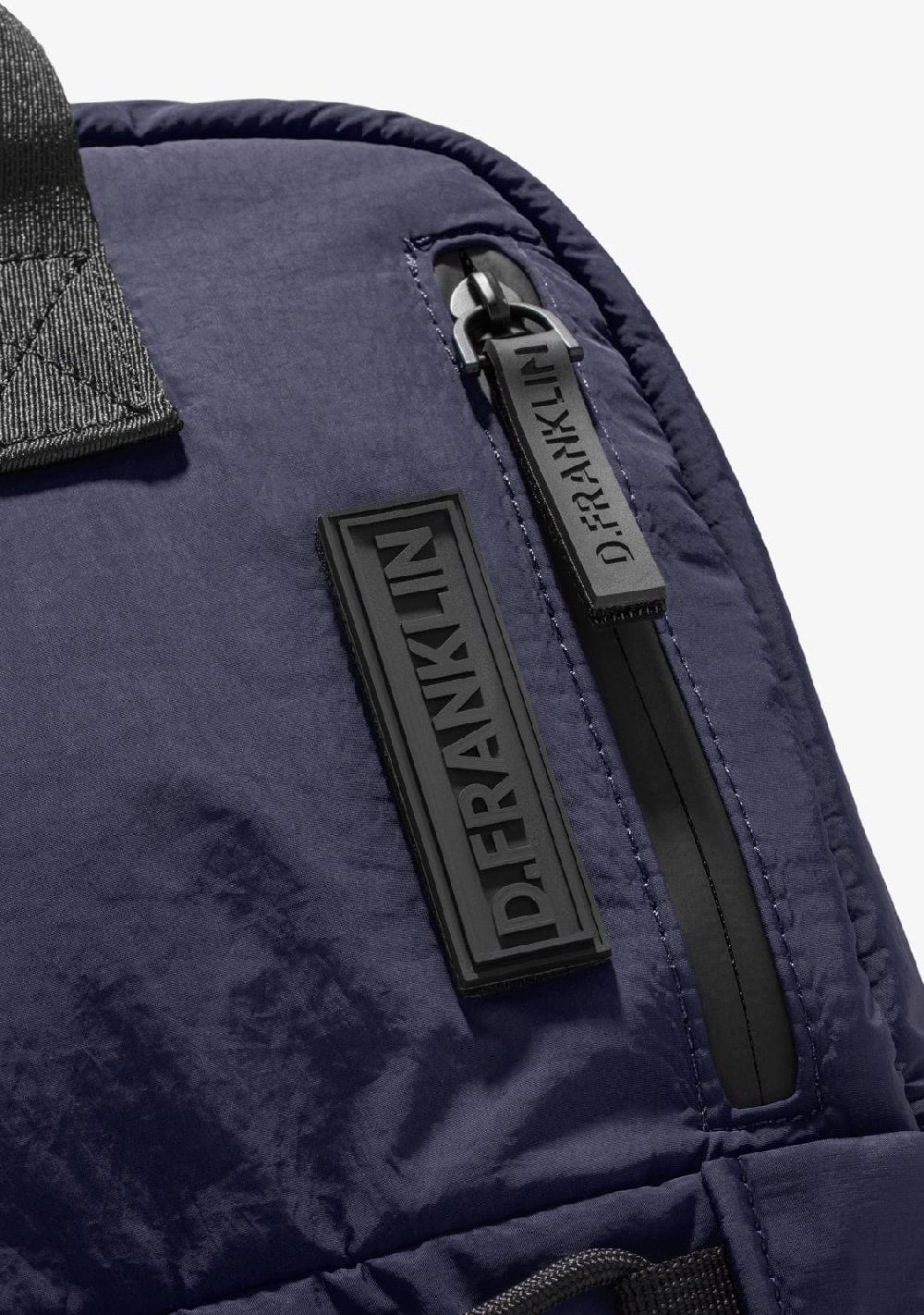 D.franklin Multi-Pocket Nylon Backpack Navy