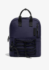 D.franklin Multi-Pocket Nylon Backpack Navy