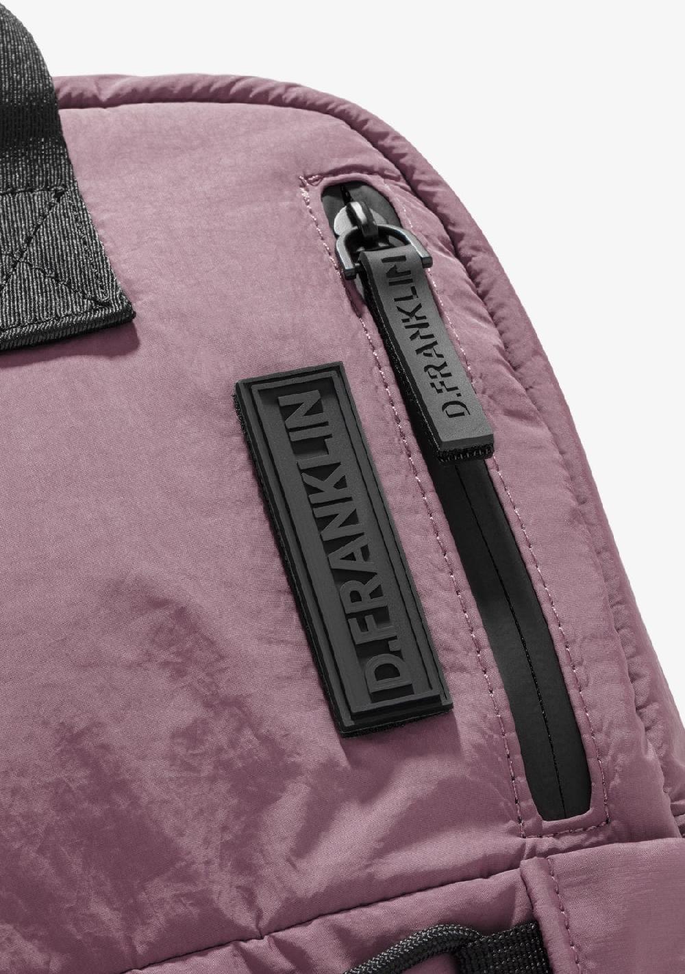 D.franklin Multi-Pocket Nylon Backpack Pink