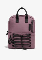 D.franklin Multi-Pocket Nylon Backpack Pink
